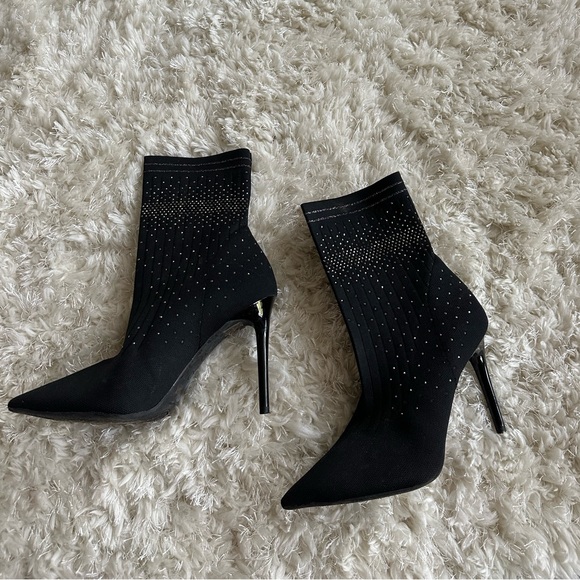 Jessica Simpson Sparkly Sock Boots - Picture 1 of 4